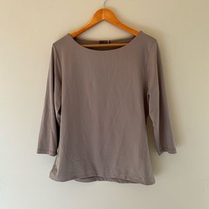 brown long sleeve shirt